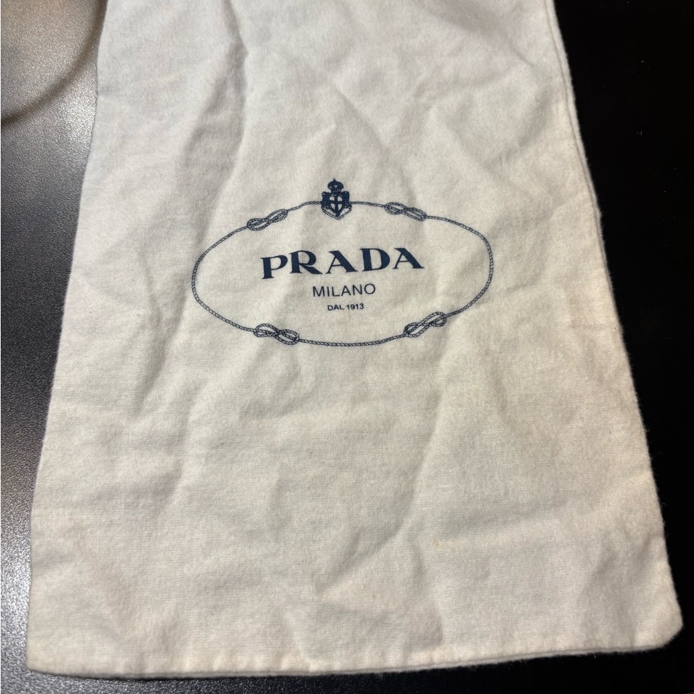 Authentic Mint Condition Prada White Dust Bag - image 1